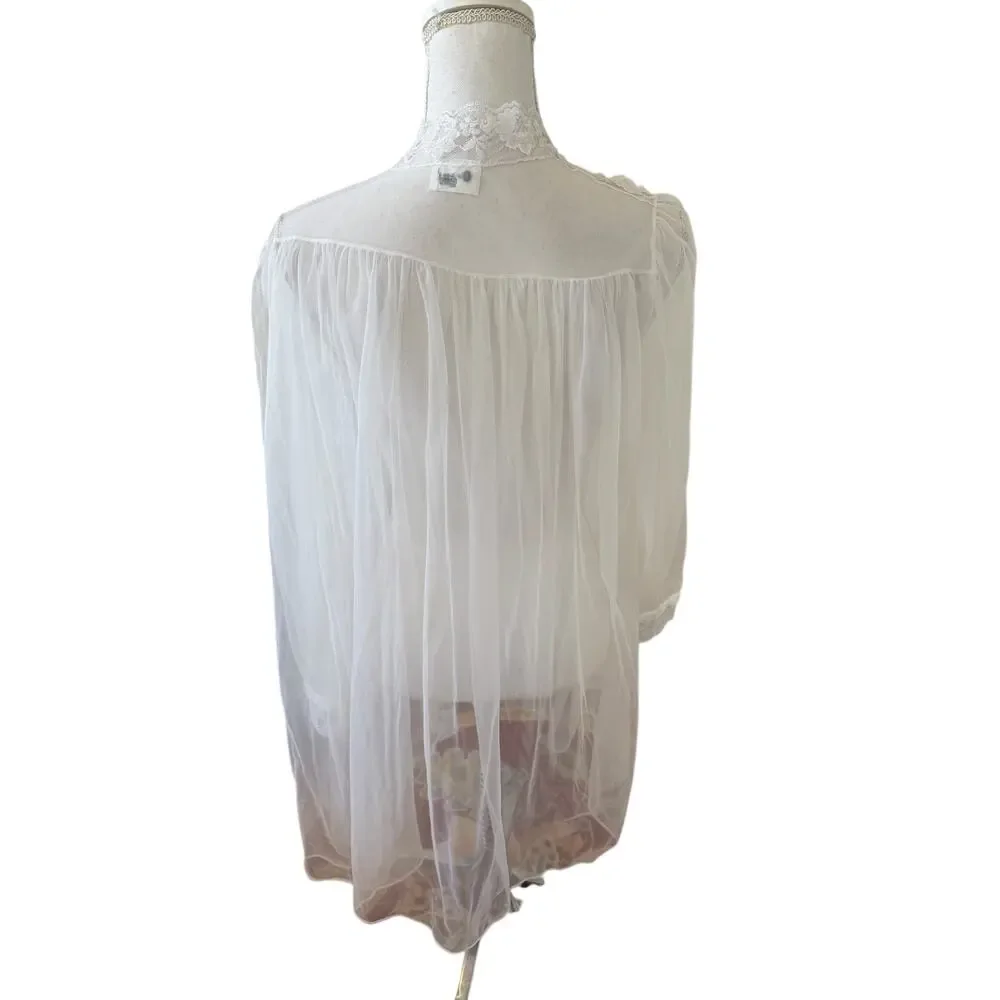 Vintage sheer white